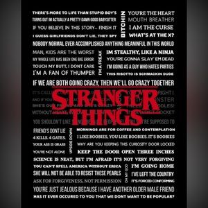 Stranger Things Quotes Poster